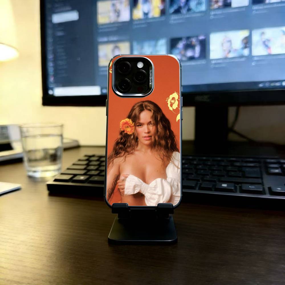 K-Karol G Tropicoqueta Phone Case For iPhone 17,16,15,14,13,12,11 Plus,Pro Max,XS,Colorful Silver Phone case Funda Cover