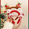 Christmas Plush Headband: Cute Versatile Hair Accessory for Girls.