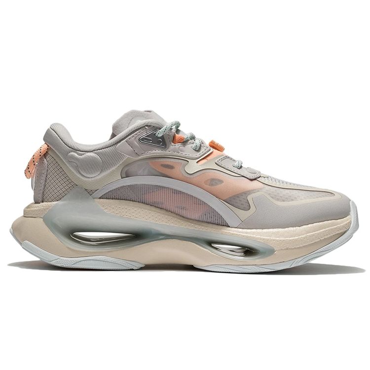Li Ning Beyond Infinity Comfortable Versatile Low-Top Sports Casual Shoes Women Sneaker Gray White AZGS054-1