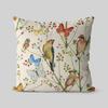 Retro Flower and Bird Pillowcase Dormitory Decoration Office Living Room Sofa Home Pillowcase