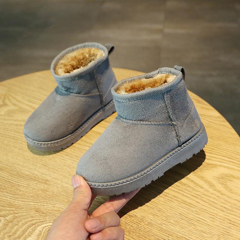 "2024 Kids' Snow Boots: Warm Velvet Winter Shoes for Boys & Girls"