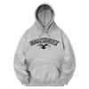 Kmg0171 Lettering Eagle Fleece Hoodie Gray
