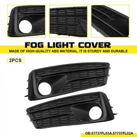 Fog Light Lamp Bezel Cover For - Subaru Impreza Bumper Driver+Passenger