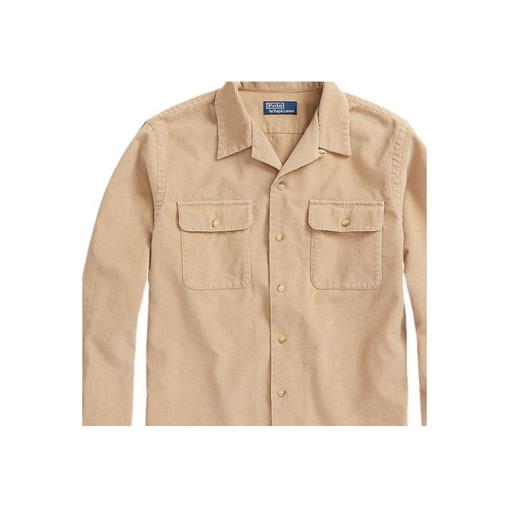 Polo Ralph Lauren Fw22 Einreihiges einfarbiges Langarmhemd Herrenhemden Braun MNPOWOV16822567-250