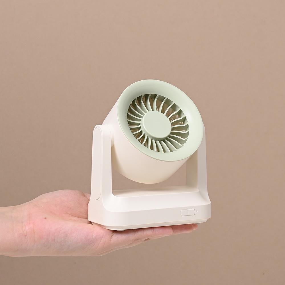 New 2026 Mini Rechargeable Silent Desktop Fan - Portable, Rotatable, Long-Lasting Office Fan