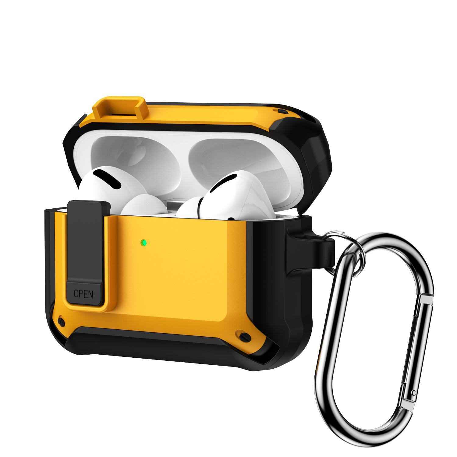 

Для Airpods Pro 3 Захисний чохол-замок Протиударний чохол з набором для чищення Шнурок для аксесуарів для чохла Airpods Pro3 For Airpods Pro 3 жовтий