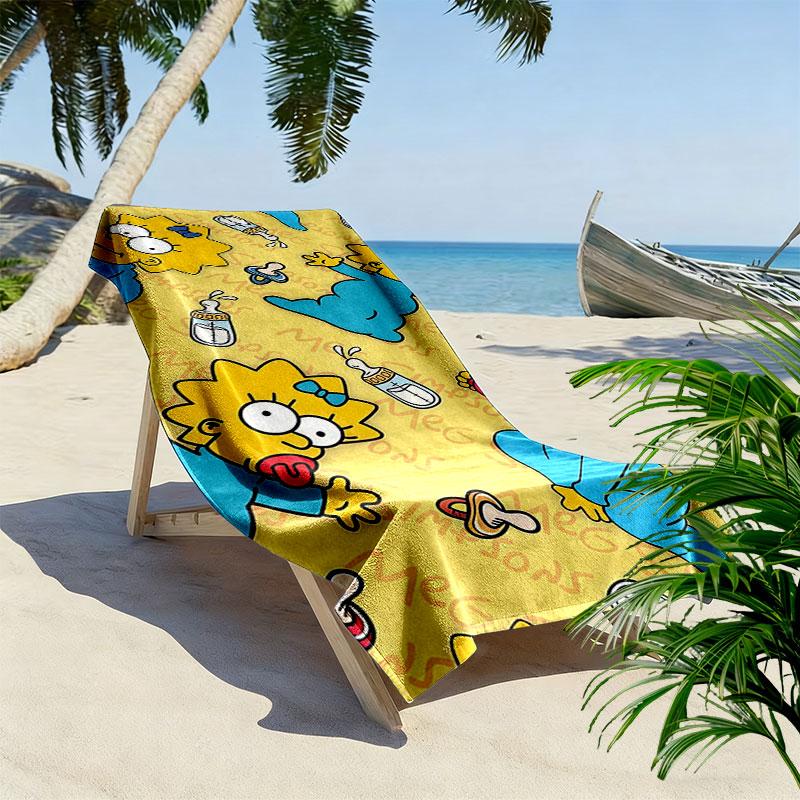 Maggie Print Beach Towel, Large Soft Quick Dry Towel for Beach Camping Swimming