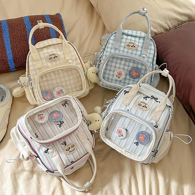 2025 new high-value Japanese pain bag ins wind backpack women's small backpack travel multi-functional shoulder bag women