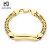Personalizable Stainless Steel ID Bracelet for Men Women Polished Braided Chain Wristband Jewelry Ideal Engraving & Daily Wear
