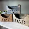 Wooden Hat Holder Dad Letter Engraved Men Hat Holder Baseball Hat Rack Stand Organizer Hat Box Gift Dad Grandpa Father's Day Gift