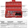 46-Piece Car & Motorcycle Repair Tool Set - Socket, Ratchet Wrench, Hex Key
