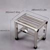 Stainless Steel Square Stool Thick Structure Anti-Slip Stool Portable Stainless Steel Stool  Indoor