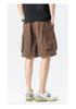 Herren Trendy Sommer Locker Gerade Cargo-Shorts - Nylon Eis Seide, Mittellang, Lässige Passform