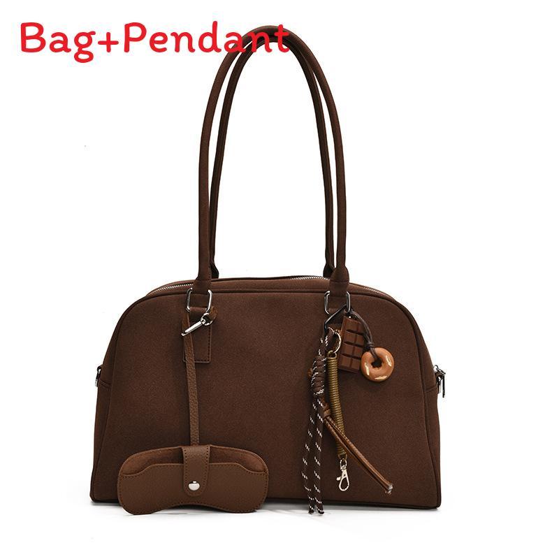 Boston Style Handbag Small Pu With Seaming Details For Work Or Casual