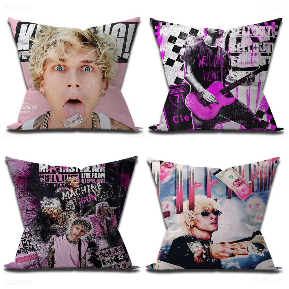 Mgk M-Machine Gun K-Kelly Rapper 45*45Cm Cushion Cover Pillow Cover Decor Pillowcase Home Pillowcase For Couch Pillow