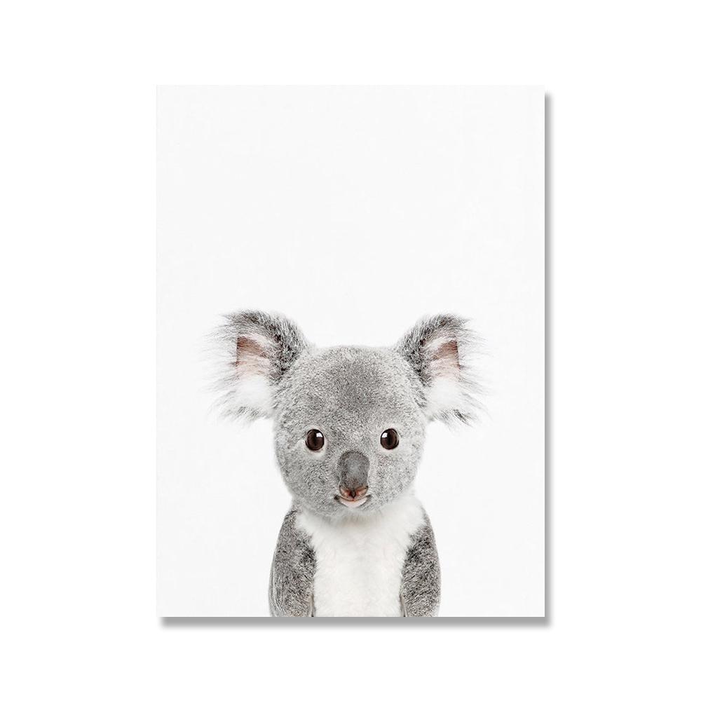 

Towoto Baby Animal Print Nordic Poster Minimalist Картина на холсте Safari Детская настенная живопись Дети Детская комната Украшения Картины 21x30cm No Framed