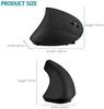 BeWishes Ergonomic Mouse, High-Precision Vertical Wireless Mouse, Rechargeable 2.4GHz Optical Vertical Mouse with 3 Adjustable DPI Settings