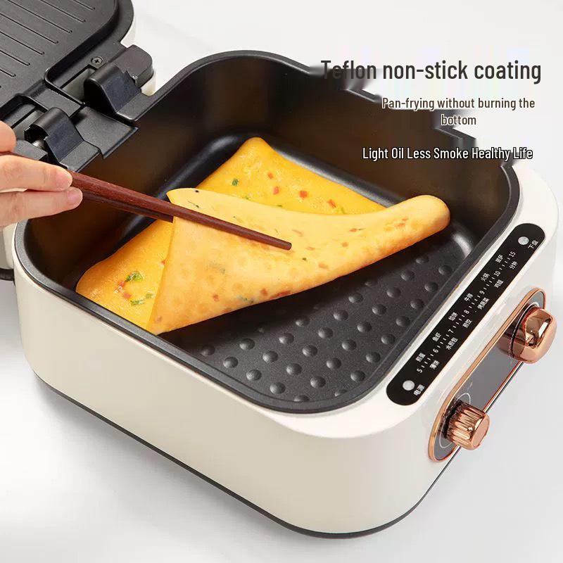 Electric Double-Sided Cake Maker & Grill: Multifunctional Deepened Griddle Pan with Pastry Feature - Ideal Gift