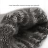 Autumn and Winter Knitted Breathable Warm Gloves Jacquard Texture Inner Lining Fleece Thickened Split-finger Touch Screen Five-finger Gloves
