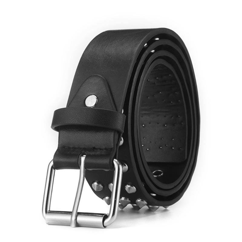 Christmas Gift Waist Belt with Pin Hole Decor Vintage Pu Wide Adjustable Women Waist Seal Cowgirl Belt for Coat