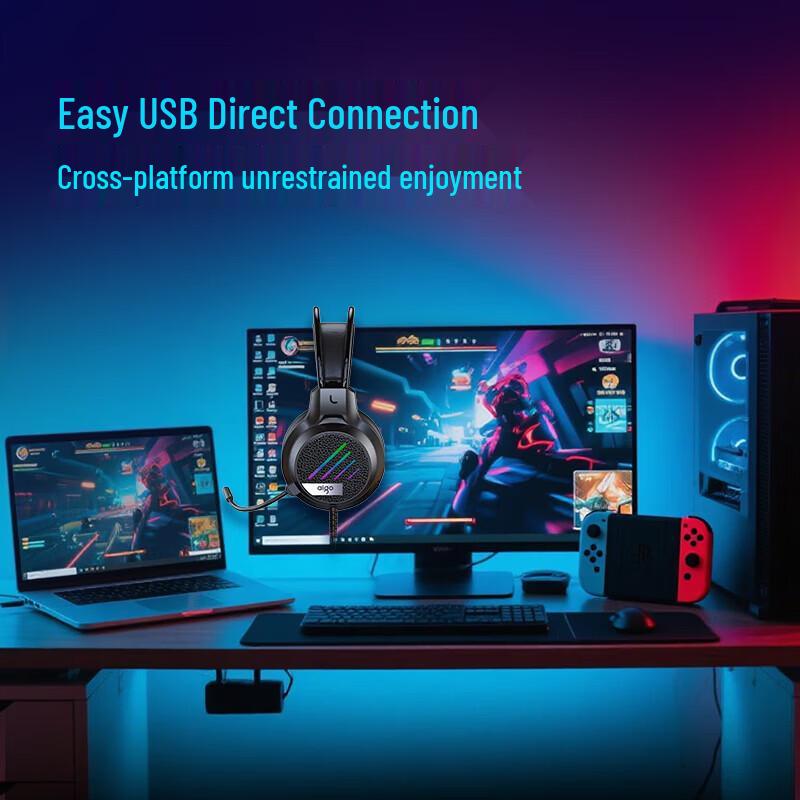 Aigo AL600 Wired RGB Gaming Headset