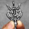 Viking Raven Men Necklaces Stainless Steel Sword Pendant Chain Women Punk Fashion Jewelry New in Accessories Gifts