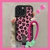 Rosa Leopardenmuster Handgelenkschlaufe Handyhülle Für IPhone 17 16 Pro Max Hüllen iPhone 17 Air 16e 15 14 13 12 11 XS X XR 7 8 Plus Hülle