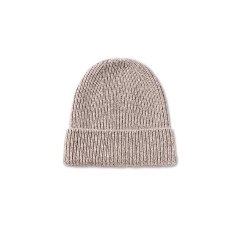 Solid 100%Wool Knitted Winter Hat Fashion Warm Hats For Women and Men