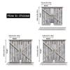 Set Of 2 Rustic Wooden Barn Door Western Country Theme Curtain Vintage Rural Farm House Window Curtains Modern Simplistic Drapes Polyester