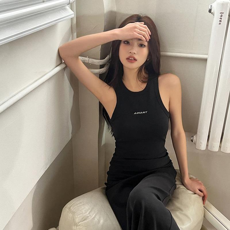Spring New Women's Temperament Slim-fit Vest Sports Causal Dress