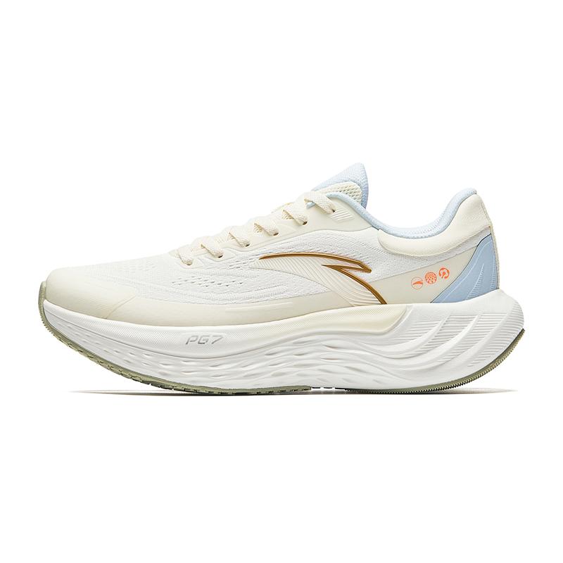 Anta Lvbu PG7 Women Low Top Running Shoes Light Beige White 122525547R-2 36.5