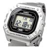 [Casio] CASIO Standard Digital Watch W-218HD-1AV Men's Cheap Casio Chipkashi Metal Band Silver Overseas Model [Parallel Import]