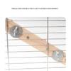 4/6/8 Steps Parrot Climbing Ladder Toy, Multifunctional Grinding Perch Swing for Parakeet Hamster Cage Interactive Pet Accessory