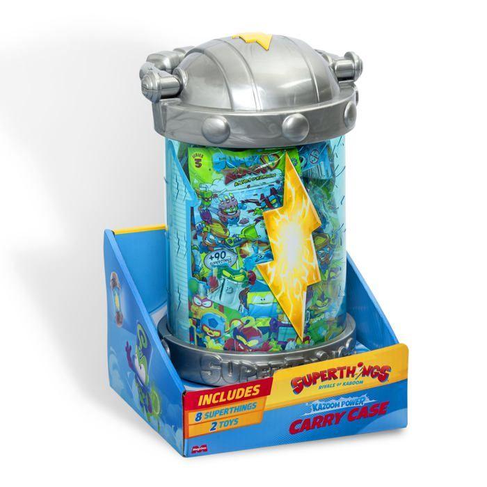Scatola da trasporto Superthings - SUPERTHINGS RIVALS OF KABOOM - Capsula Kazoom - 8 figurine sorpresa - Nascondiglio