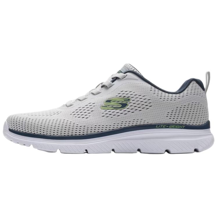 Skechers Burns 2.0 Тканевые Удобные Прочные Дышащие Низкие Повседневные Кроссовки Мужские Серый 8790440-LGMT 43