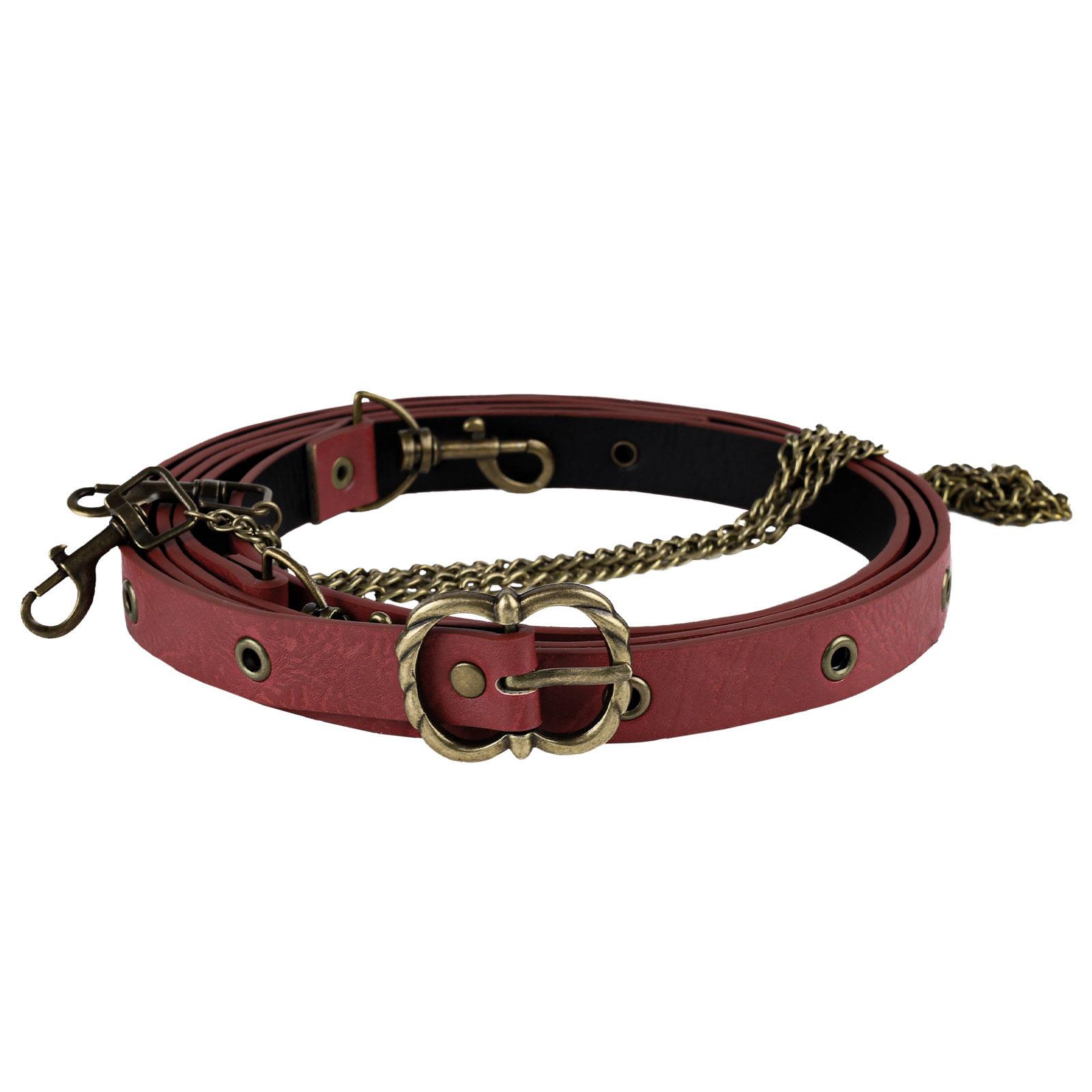 

Durable PU Waist Belt with Medieval Chain Design Knight Style Comfortable Fit for Casual and Formal Outfits 1