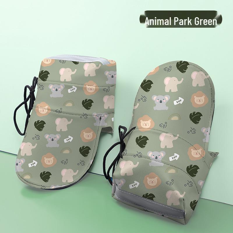 Electric Motorcycle UV-Protection Handlebar Gloves: Summer Heat Insulation.