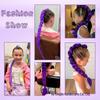 Lumi Ponytail Wig: Cross-Border E-Commerce Purple Wig with Colorful Braids & Dreadlocks