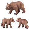 Wild Brown Bear Pvc Figurine Collection With Realistic Design For Young Children