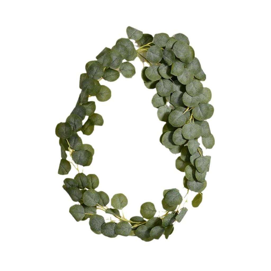Artificial Eucalyptus Vine for Birthday/Wedding Decor - Fresh, Small Ins-Style Hanging Leaves