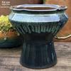 Handmade Retro Ceramic Zisha Planter - Large Opening Coarse Pottery for Succulents & Green Plants