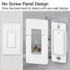 For Tuya 1 Gang US WiFi Smart Wall Switch Single Pole Push Button Light Switch Touch Panel Wireless Remote Control 240V No Screw