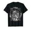 Girl Witch with Horse Night Sky T-Shirt Men Cotton Tshirt Tees Tops Anime Harajuku Streetwear