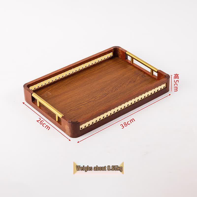 Chaxun Wooden Rectangular Tea Tray