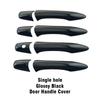 Car Decoration Door Handle Cover For Infiniti QX50 QX56 QX60 QX70 2008-2024 Carbon Fiber Glossy Black Cars Accessories