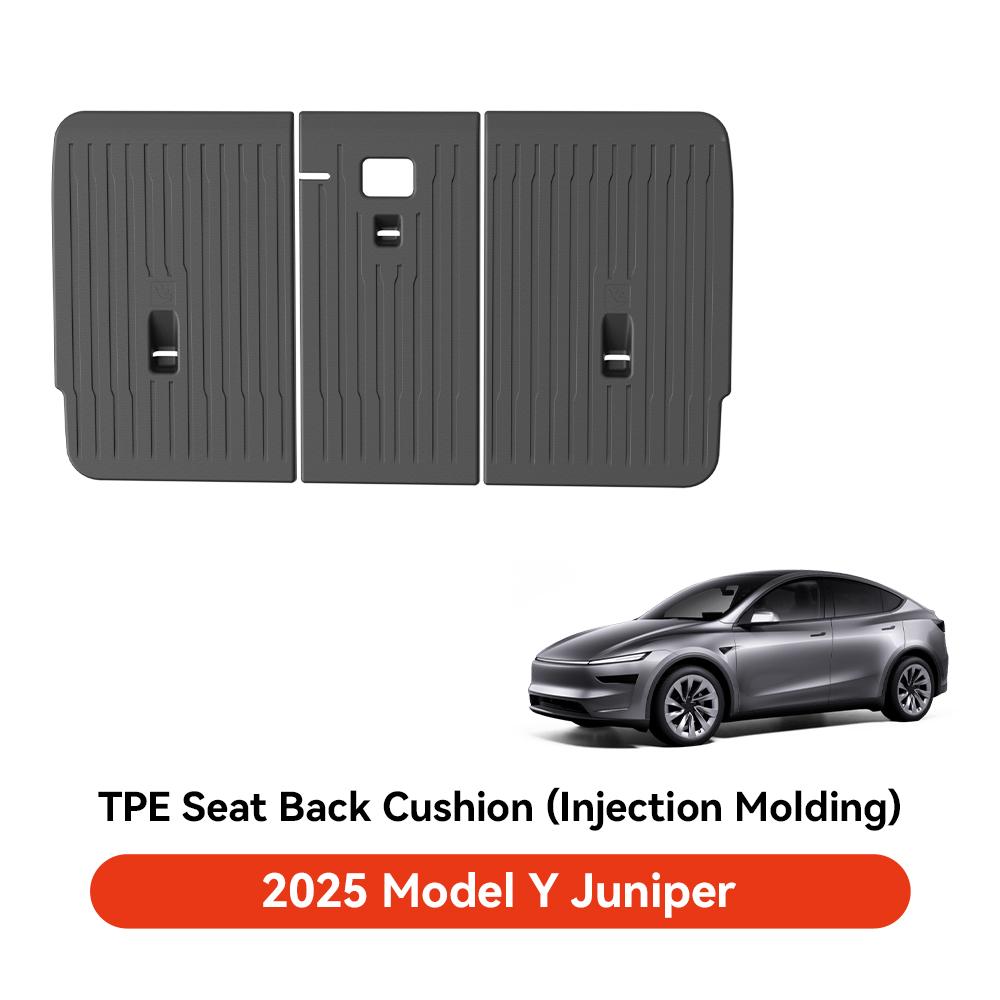 YZ For Tesla Model Y Juniper 2025-2025 TPE Trunk Rear Seat Back Cover Backrest Protector Cover Protection Mat Accessories