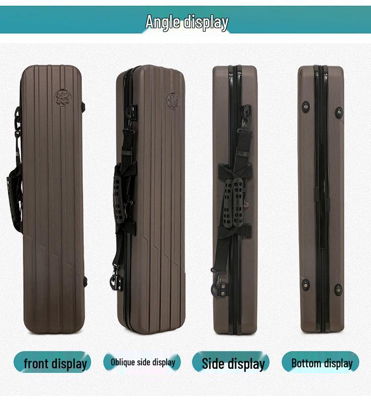 ABS Hard Shell Fishing Tackle Bag - Raft Reel & Rod Baitcasting Bag (80/95/105/115/125 Sizes)
