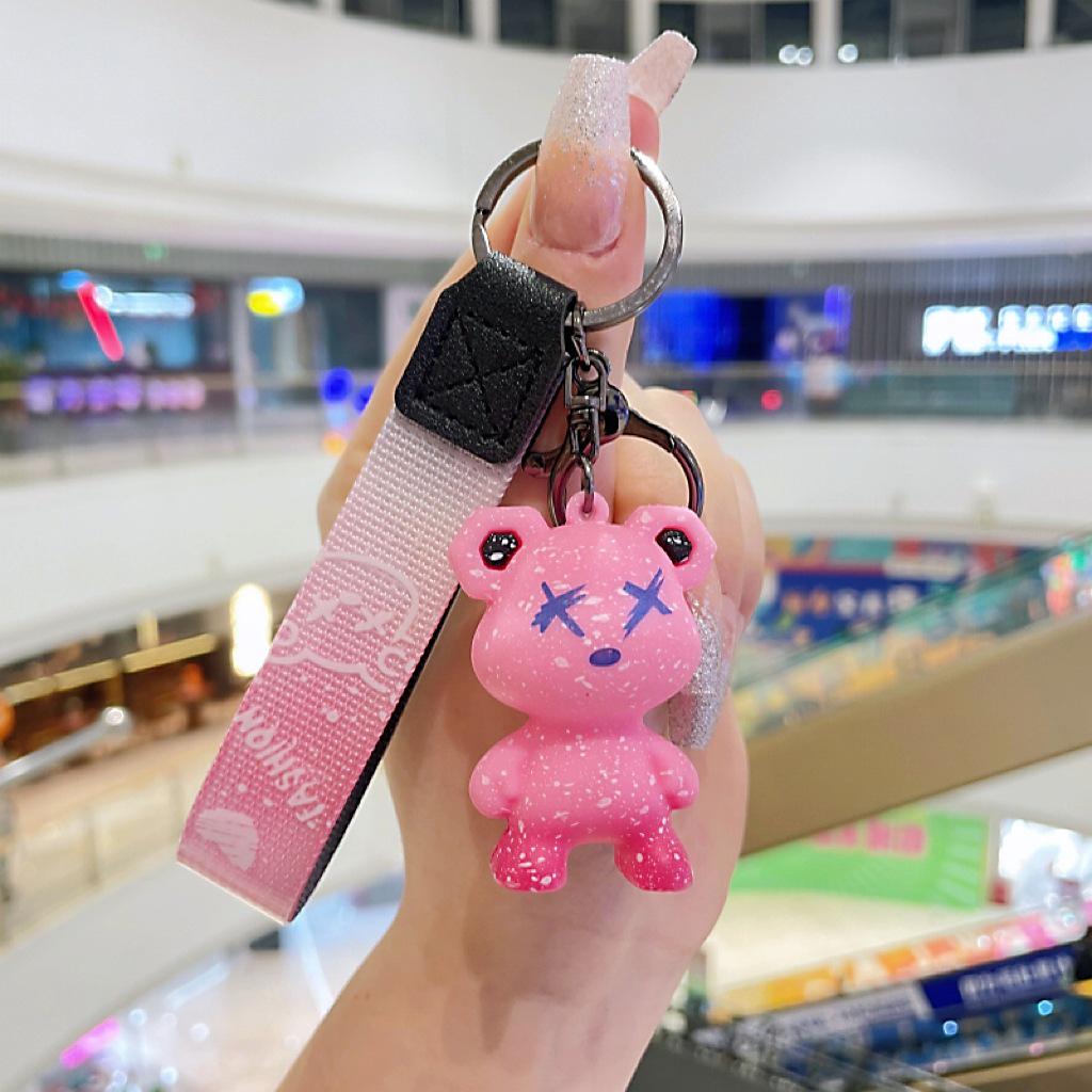 Chameleon Bear Keychain for Car Bags - Creative Gift for Couples