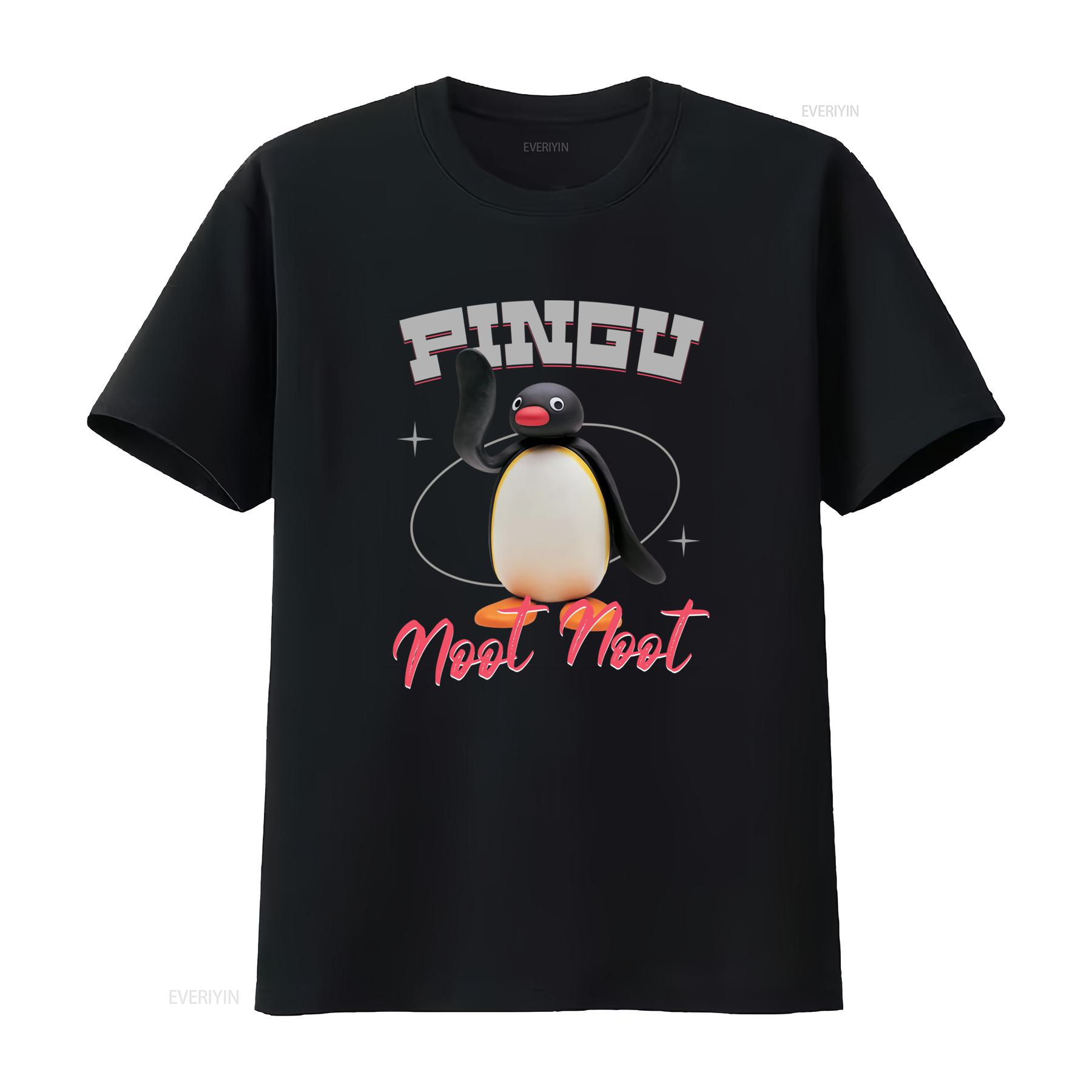 

Pingu Funny Cartoon Kids Tv Noot Classic Show T Shirt Adorable Penguin Design Perfect for Young Fans vintage Washed Stylish 4XL