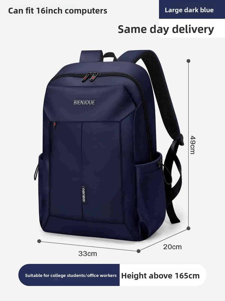 Oxford Cloth Mens College Backpack With Large Capacity For Travel And School Use